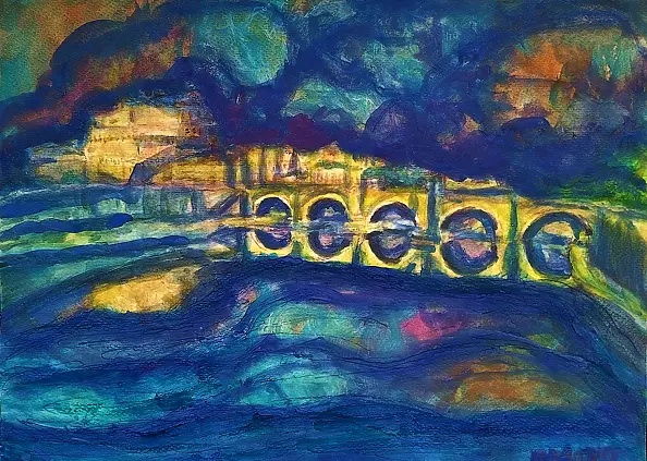 Marzena Salwowska - Yellow bridge over troubled water