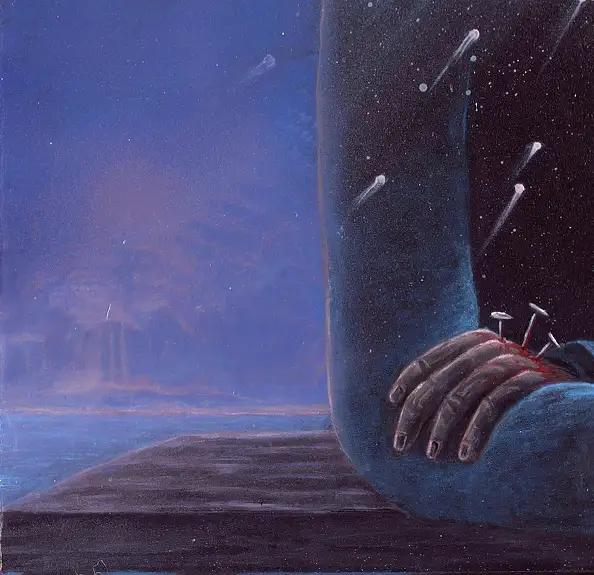 Krzysztof Polaczenko, Fai da te, Dipinto acrilico - pannello, 50 x 70
