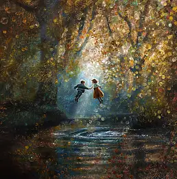 Agata Buczek, Источник внутреннего покоя, Масляная картина - холст, 110 x 110