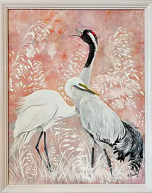 Agnieszka Mantaj - Crane and Heron