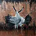 Karolina Majer, Grues, La peinture acrylique - toile, 80 x 80