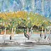 Ewa Mościszko - Cranes strolling, Canvas print 70x50x1cm