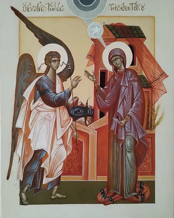 Jadwiga Kowalska, Zwiastowanie, Tempera - deska, 36 x 46