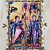 Jadwiga Kowalska, The Annunciation according to Toros Roslin, Tempera - paper, 30 x 42