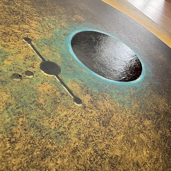 Sebastian Garyantesiewicz, The Mirror of the Primordial Singularity, Acrylic painting - canvas, 50 x 50