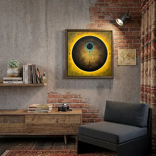 Sebastian Garyantesiewicz, The Mirror of the Primordial Singularity, Acrylic painting - canvas, 50 x 50