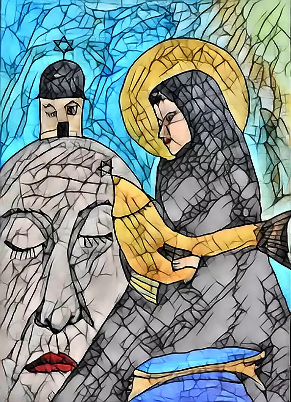 Krzysztof Bobrowski - Żydowska Pieta (A597-PM)