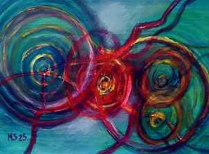 Marzena Salwowska - Żyjące koła nr 10/Ognisty rydwan lecący po Eliasza