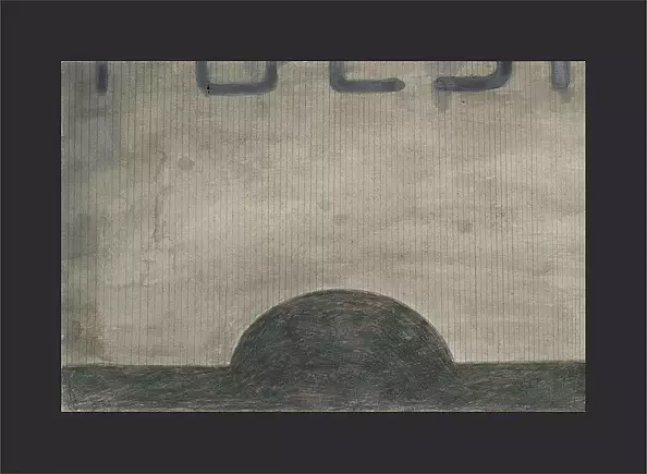 Piotr Kukla Qkla - "Żyleta", gwasz/papier, 28X18 cm