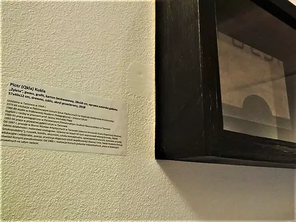 Piotr Kukla Qkla - "Żyleta", gwasz/papier, 28X18 cm