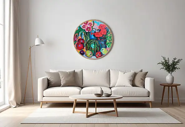 Anastasiia Kurkova, Żywe Płótno, Obraz olejny - płótno, 50 x 50