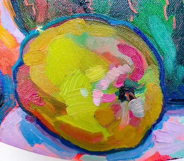 Anastasiia Kurkova, Żywe Płótno, Obraz olejny - płótno, 50 x 50