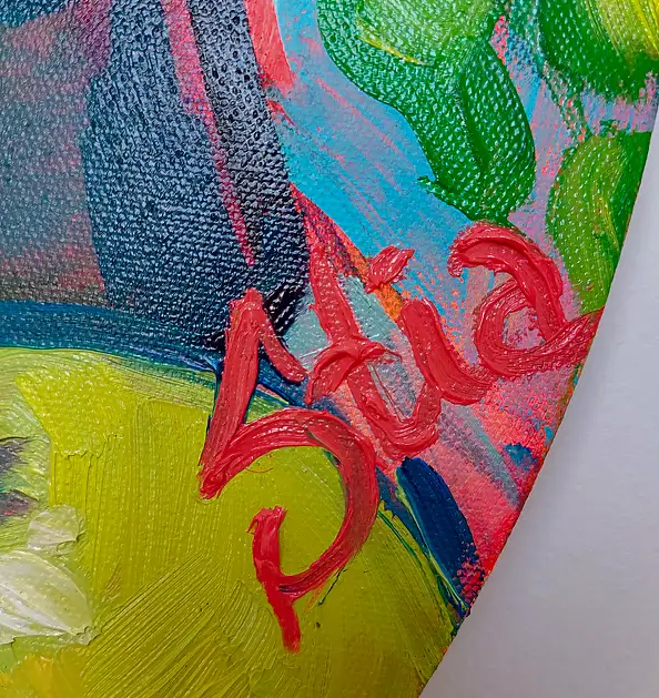 Anastasiia Kurkova, Żywe Płótno, Obraz olejny - płótno, 50 x 50