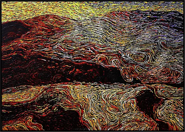 Marek Chomczyk, Element, Acrylgemälde - Leinwand, 140 x 100