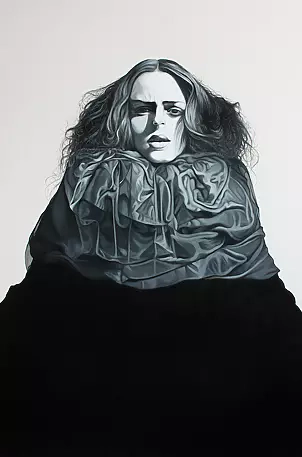   - From behind the black glass