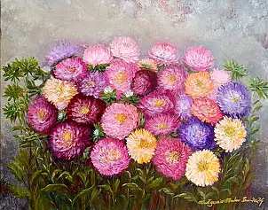 Małgosia Mutor Bar, "L'Astra di Grażyna", Quadro ad acrilico - tela, 50 x 40