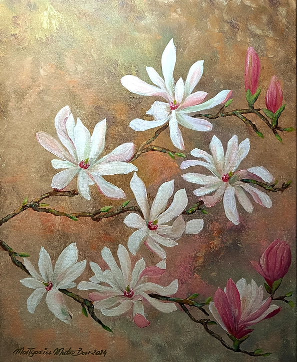 Małgosia Mutor Bar - " Magnolia gwiaździsta różowa" 40/50