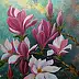 Małgosia Mutor Bar, "Magnolie del mio giardino" 30/40, Quadro ad acrilico - tela, 40 x 30