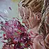 Monika Luniak - "PRINTEMPS LOVE ..." - fleurs légères ORIGINAL PEINTURE À L'HUILE, CADEAU, COUTEAU À PALETTE (2018)