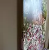 Monika Luniak - " SPRING TIME "- 70x50 GIRL FLOWER liGHt ORIGINAL OIL PAINTING, GIFT, PALETTE KNIFE (2018) 