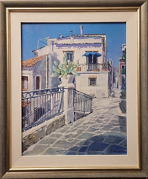 Jerzy Krok - "Italian street from Calabria"
