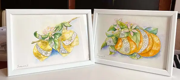 Natalia Butenko, Добрий настрій, Akwarele - papier, 21 x 15