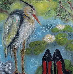 Tetyana Shcherba, «Кто ищет, тот найдет!», 2020, Масляная картина - холст, 40 x 50