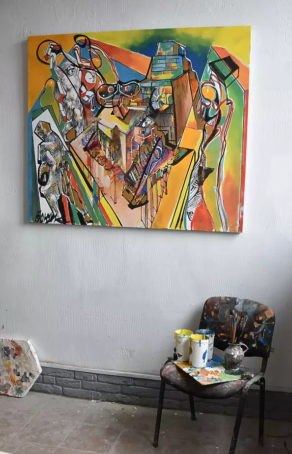 Roman Bonchuk - (!) New collection "Dance of Paradigm". Picture "Assimilation of a Robot "