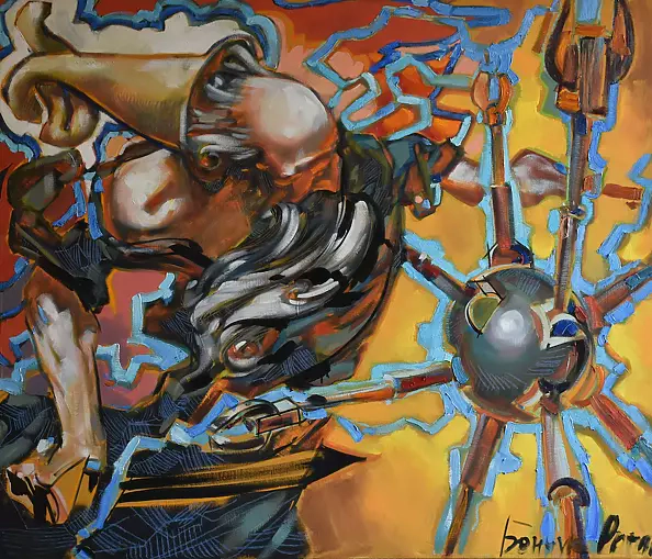 Roman Bonchuk - (!) New collection "Dance of Paradigm". Picture "Divine vs Nanotechnical"