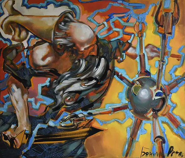 Roman Bonchuk - (!) New collection "Dance of Paradigm". Picture "Divine vs Nanotechnical"