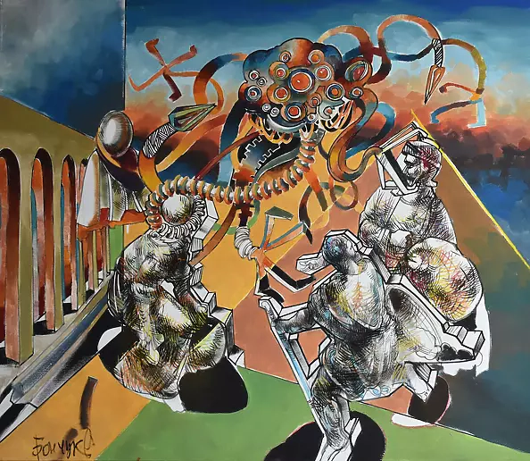 Roman Bonchuk - (!) New collection "Dance of Paradigm". Picture "Expulsion of merchants from the temple"