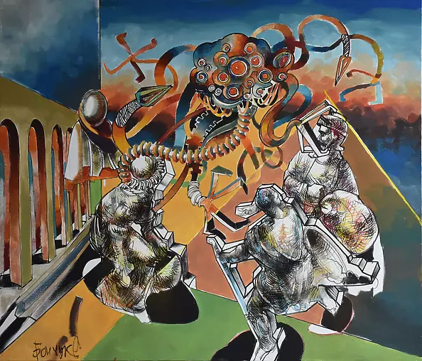 Roman Bonchuk - (!) New collection "Dance of Paradigm". Picture "Expulsion of merchants from the temple"