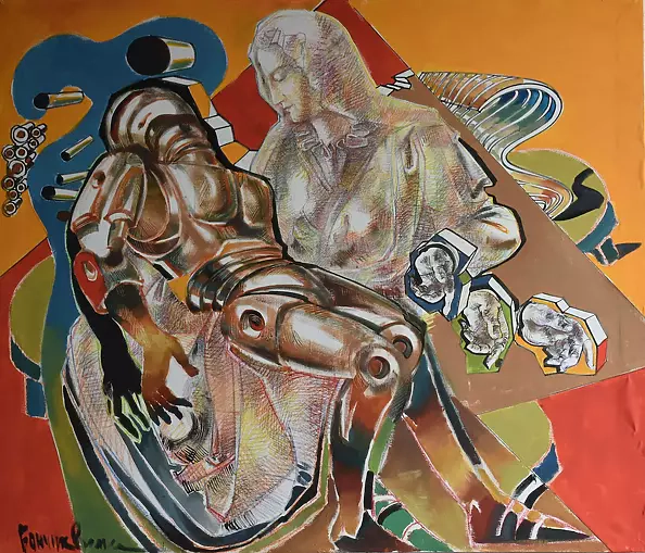 Roman Bonchuk - (!) New collection "Dance of Paradigm". Picture "Transhumanism  Inevitability"