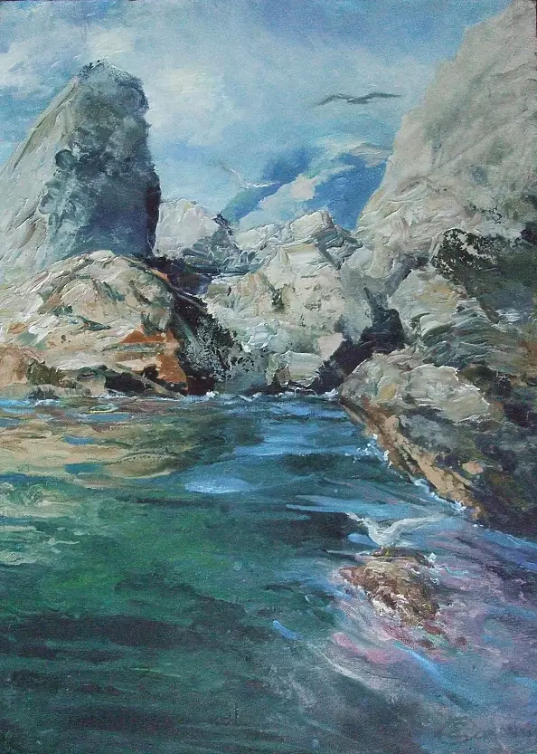 Самойлик Елена - Море,скалы.
