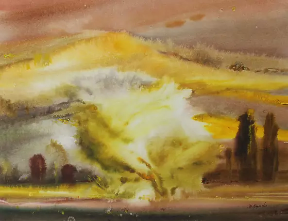 Yurij Yashchenko - Осінній пейзаж, 2014 Jesienny krajobraz