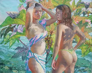 Самойлик Елена - Девушки на пляже