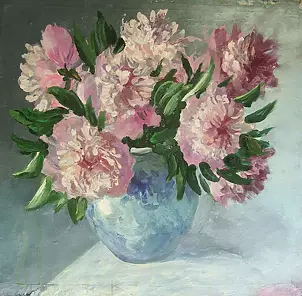 Самойлик Елена - Букет розовых пионов