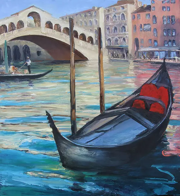Самойлик Елена - Венеция.Мост влюблённых.