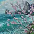 Самойлик Елена -  Abricot en fleurs au bord de la mer.