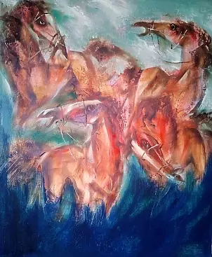 Simakov Vladimir - Красные кони на синей траве