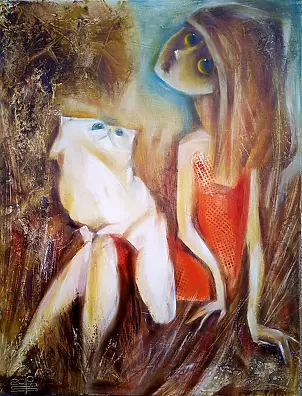 Simakov Vladimir - Девочка с котиком