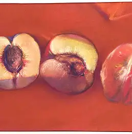 Viktory Mazovetskaya, синие бутылки, крейда, Пастель - папір, 30 x 40