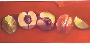 Viktory Mazovetskaya, синие бутылки, Crayon, Pastel - paper, 30 x 40