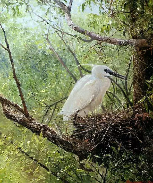 Светлана Бердник - Белая цапля