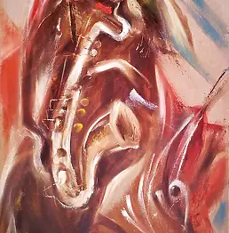 Simakov Vladimir, Армстронг, Obraz olejny - karton/tektura, 30 x 50
