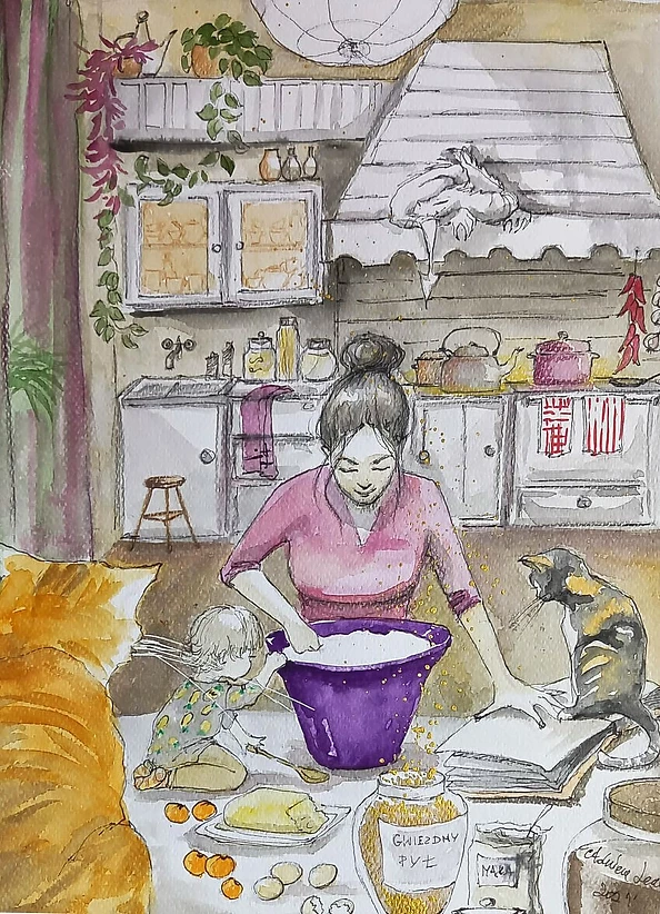 Adriana Laube - "We're baking a cake"