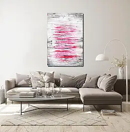 Dorota Kamińska, FUNKEN, Acrylgemälde - Leinwand, 80 x 120