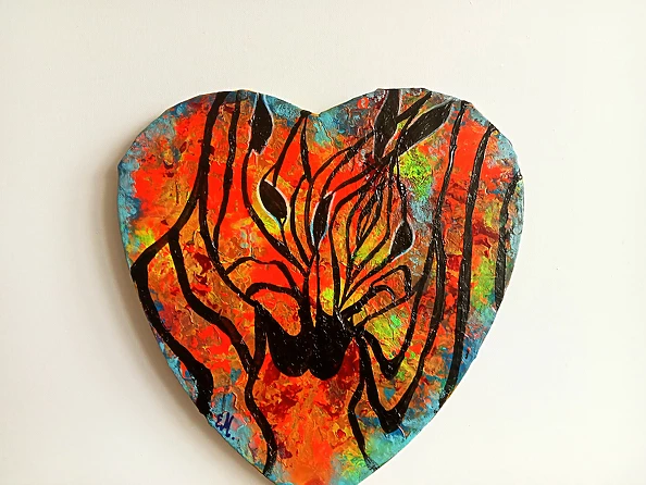 Ewa Mościszko - Obraz akrylowy 'Barwy miłości 60'