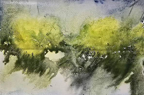 Ewa Mościszko - Watercolor entitled Spring Landscape