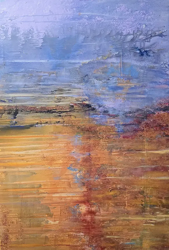 Ewa Mościszko - Obraz akrylowy pt.Tundra jesienna